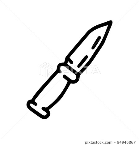 self defense knife line vector doodle simple icon self defense knife line vector doodle simple icon 84946867
