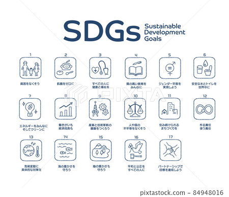 可持續發展目標 17 目標圖標集日語 可持續發展目標 17 目標圖標集日語 84948016