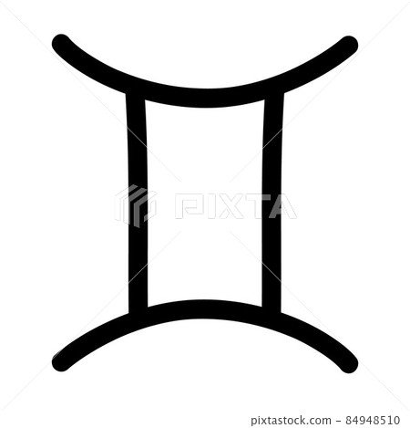Vector hand drawn gemini astrological zodiac sign Vector hand drawn gemini astrological zodiac sign 84948510