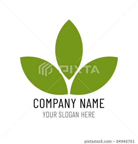 Leaves logo ecology nature element vector. Vector eco and bio logo 84948781