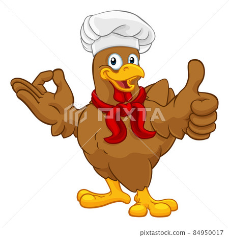 Chef Chicken Rooster Cockerel Perfect Cartoon 84950017
