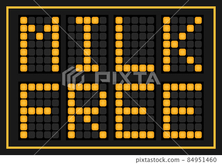 Orange color led in word milk free on black background Orange color led in word milk free on black background 84951460