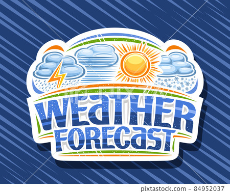 Vector logo for Weather Forecast Vector logo for Weather Forecast 84952037