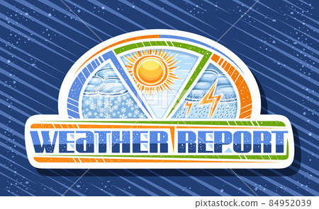 Vector logo for Weather Report Vector logo for Weather Report 84952039