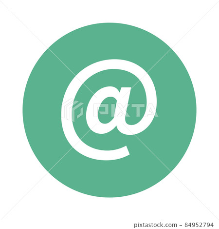 @ At sign round icon 84952794