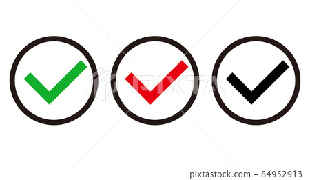 複選標記圓形圖標集 複選標記圓形圖標集 84952913