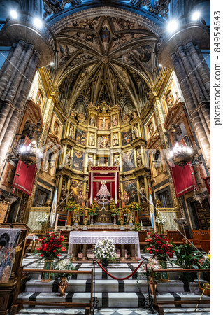 Interior of Royal Monastery of Santa Maria de Guadalupe. Caceres, Spain. 84954843