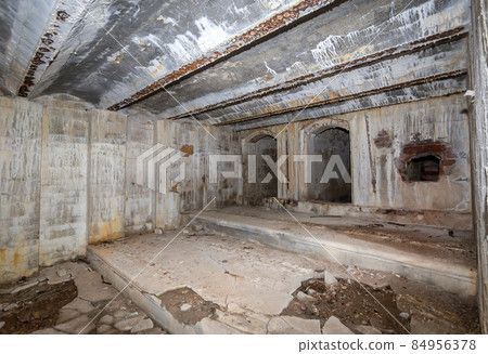 Family crypt, underground vault at the small church cemetery Family crypt, underground vault at the small church cemetery 84956378