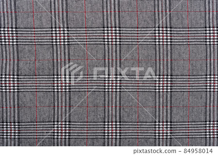 Factory made woolen check fabric as background. Factory made woolen check fabric as background. 84958014