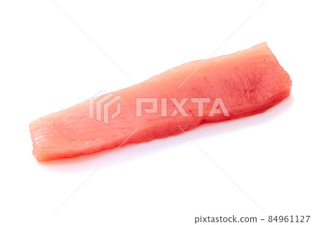 長鰭金槍魚刺身，去除柵欄 [白色背景] 84961127