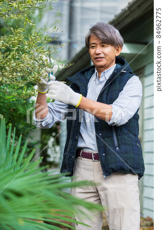 Gardening senior man 84962775