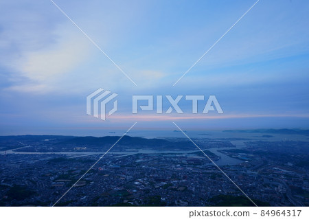 View from Mt. Sarakura, a famous spot in Fukuoka View from Mt. Sarakura, a famous spot in Fukuoka 84964317