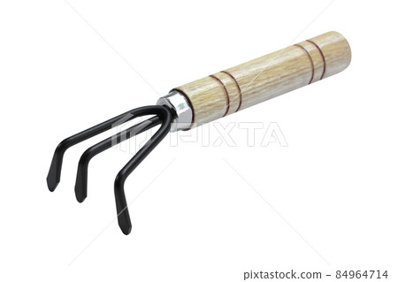 Garden rake isolated on white background 84964714