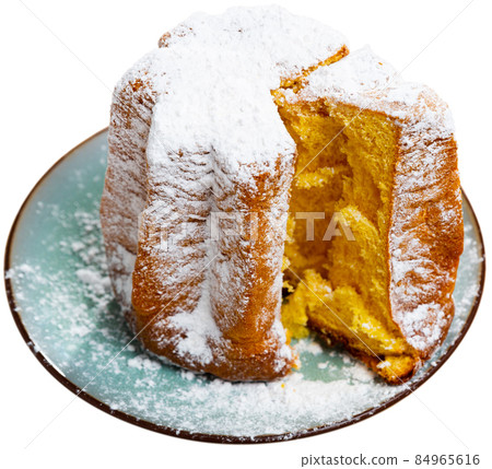 Christmas cake Pandoro with sugar powder Christmas cake Pandoro with sugar powder 84965616