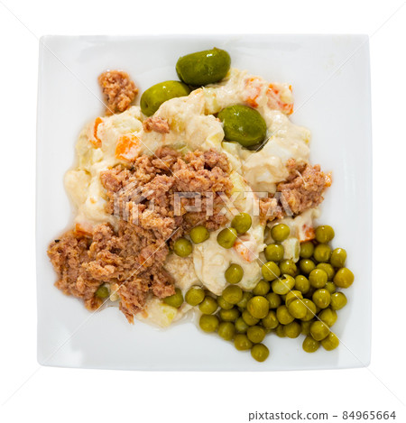 Spanish salad called Ensalada rusa Spanish salad called Ensalada rusa 84965664