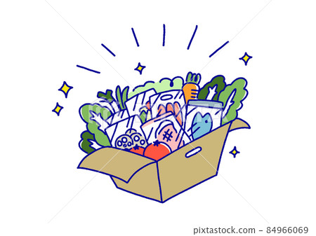 Illustration of meal kit 84966069