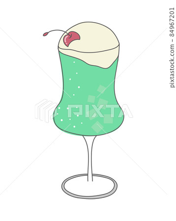 復古奶油蘇打水的插圖 84967201