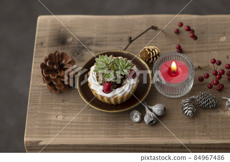 Succulent Christmas cake Succulent Christmas cake 84967486