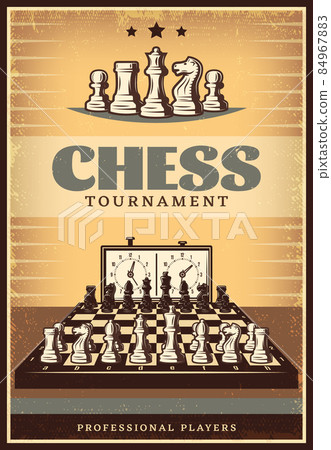 Vintage Chess Competition Poster Vintage Chess Competition Poster 84967883