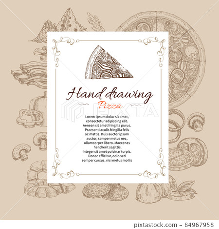 Pizza Hand Drawn Letter Pizza Hand Drawn Letter 84967958