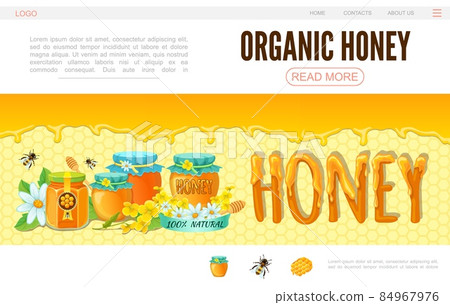 Cartoon Beekeeping Web Page Template Cartoon Beekeeping Web Page Template 84967976