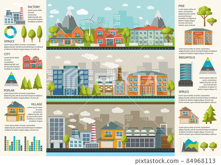 Urbanity Infographics Template Urbanity Infographics Template 84968113