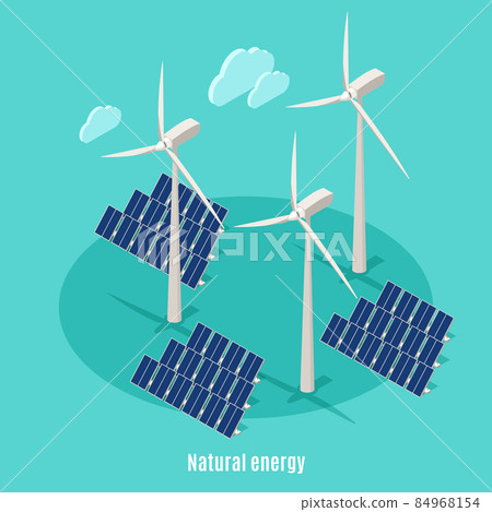 Smart Energy Isometric Background - Stock Illustration [84968154] - PIXTA