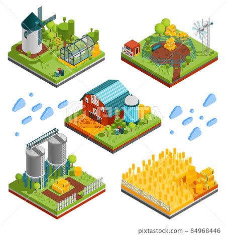 Rural Farm Landscape Elements 84968446