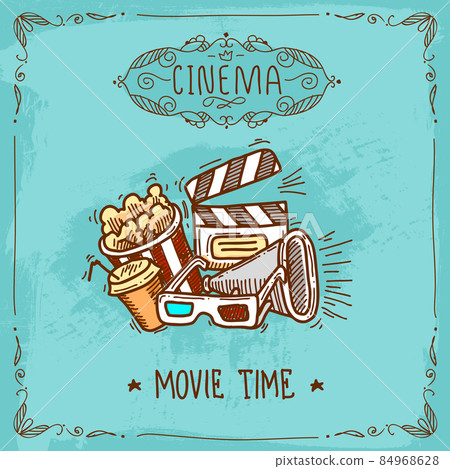 Cinema poster sketch Cinema poster sketch 84968628