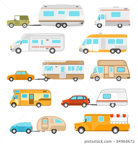 Recreational Vehicle Icons Set Recreational Vehicle Icons Set 84968672