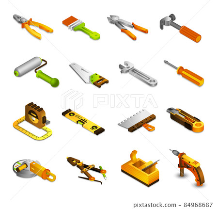 Tools Isometric Icons 84968687