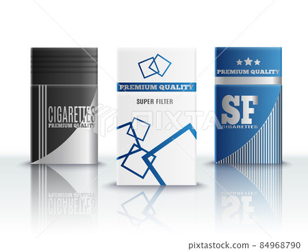 Cigarette Packs Realistic Set Cigarette Packs Realistic Set 84968790