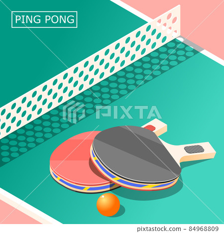 Ping Pong Isometric Background 84968809