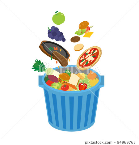 Illustration material with the image of food loss Illustration material with the image of food loss 84969765