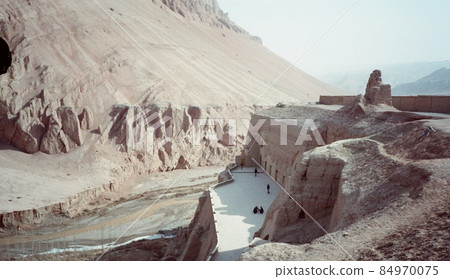Bezeklik Cave (Thousand-Buddha Cave) -March 1991 (Eastern Turfan, Xinjiang Uygur Autonomous Region / People's Republic of China) Bezeklik Cave (Thousand-Buddha Cave) -March 1991 (Eastern Turfan, Xinjiang Uygur Autonomous Region / People's Republic of China) 84970075