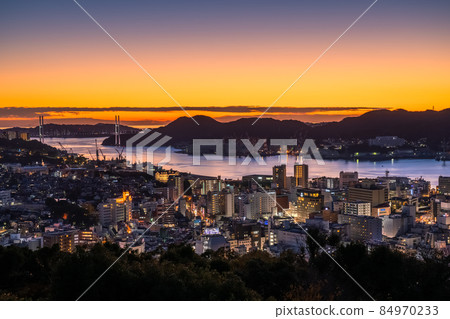 《長崎縣》日本三大夜景長崎夜景風頭公園 《長崎縣》日本三大夜景長崎夜景風頭公園 84970233