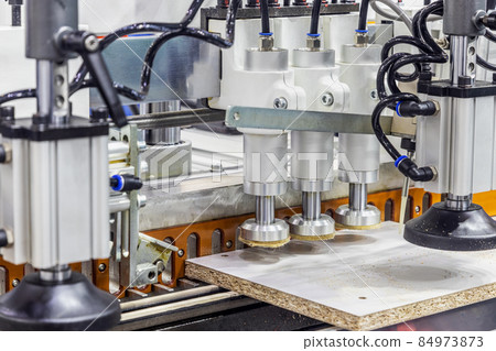 production of kitchen facades on a drilling and filler machine of furniture facades production of kitchen facades on a drilling and filler machine of furniture facades 84973873