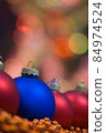 Colored globes and decoration for Christmas 84974524
