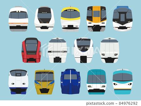 Japanese limited express train 3 84976292