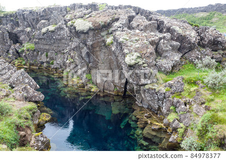 Thingvellir site, famous Icelandic landmark. Golden circle 84978377