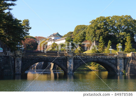 皇居二重橋正門正門石橋正門鐵橋伏見砲塔東京都千代田區千代田皇宮內 皇居二重橋正門正門石橋正門鐵橋伏見砲塔東京都千代田區千代田皇宮內 84978586
