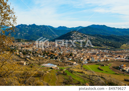 aerial view of Berga, Spain aerial view of Berga, Spain 84979627