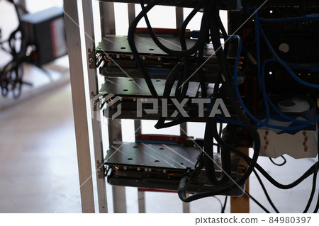 Computer processors or other digital component placed on shelf Computer processors or other digital component placed on shelf 84980397
