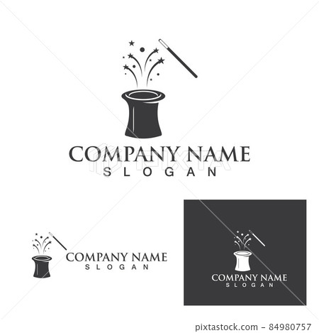Magician hat logo and symbol icon vector image Magician hat logo and symbol icon vector image 84980757