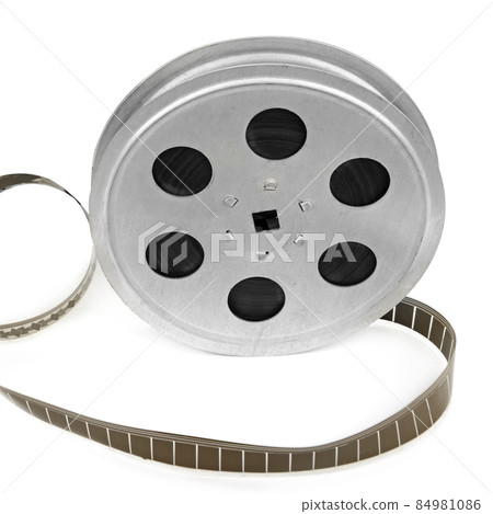 Retro film strip isolated on white . 84981086