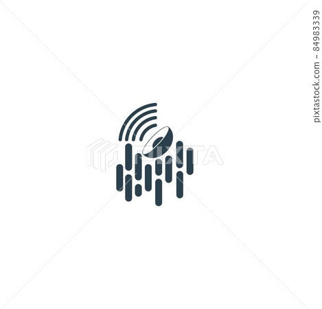 Signal icon flat design template vector Signal icon flat design template vector 84983339