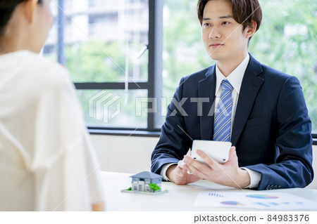 商人商務談判房地產 84983376