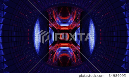 Futuristic 3d illustration of 4K UHD dark swirling tunnel Futuristic 3d illustration of 4K UHD dark swirling tunnel 84984095