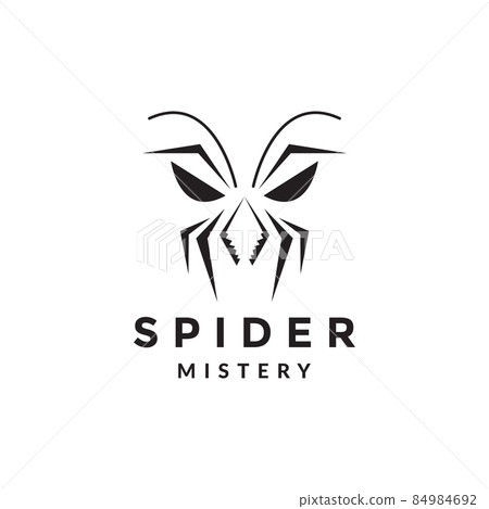shape spider with face scare logo design vector graphic symbol icon sign illustration creative idea 84984692