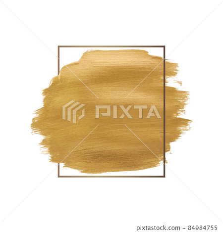 Gold brush stroke - Stock Illustration [84984755] - PIXTA